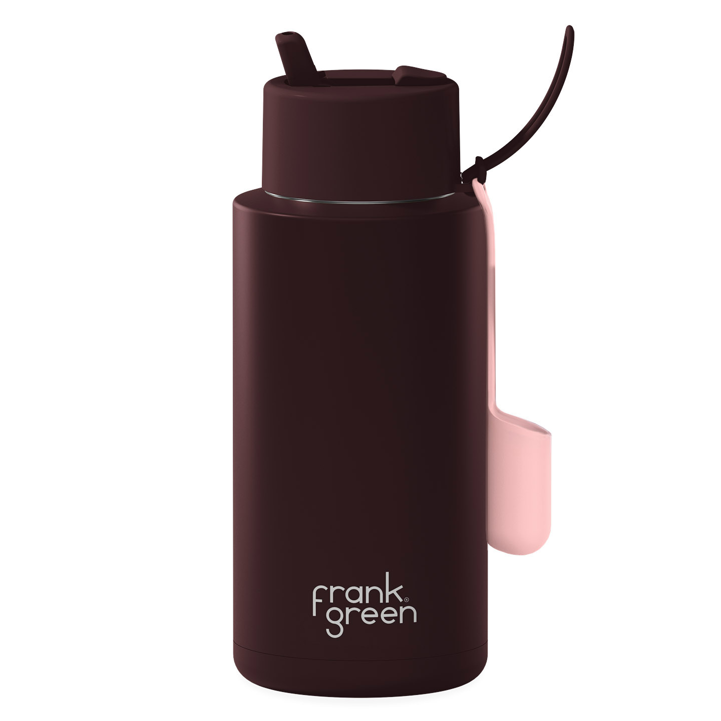 frank green 34oz Ceramic Reusable Bottle Chocolate w Lip Gloss Holder